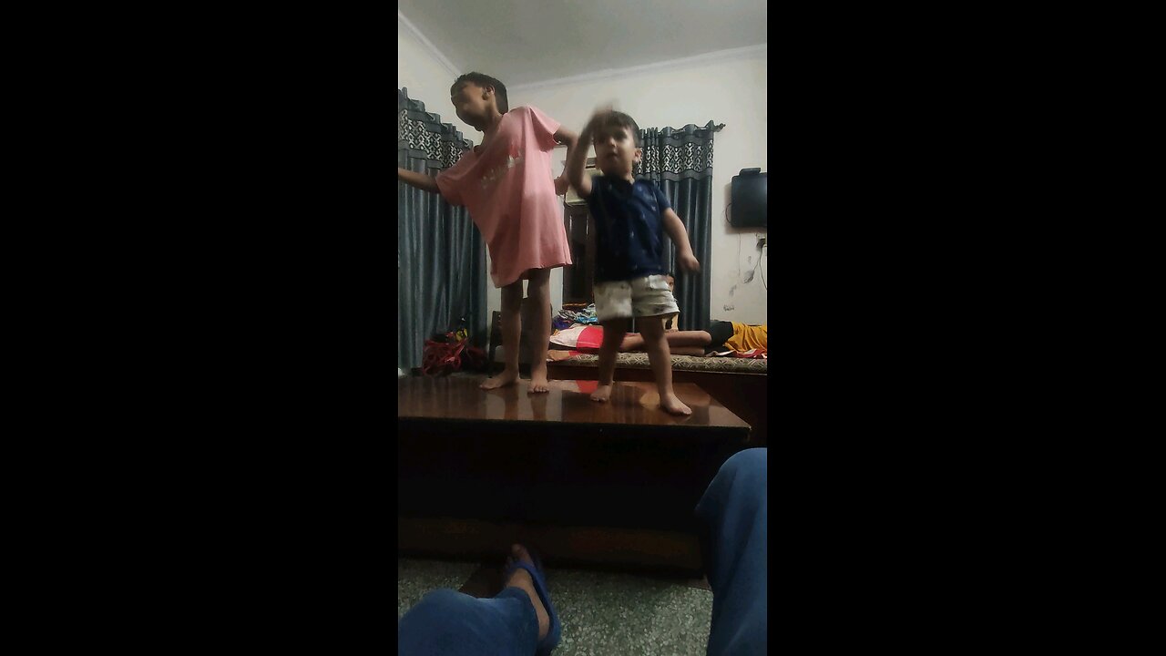 child fight n dance