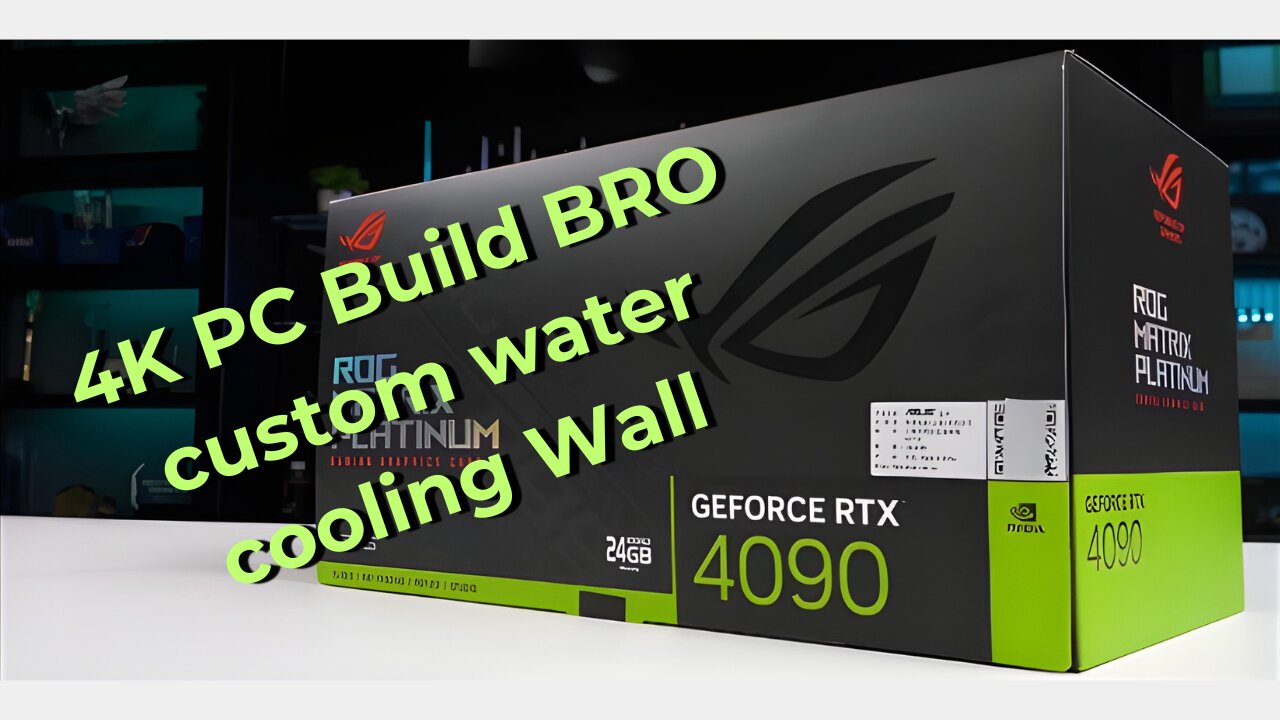 !! 4K PC Build BRO custom water cooling Wall.Does anyone like this design !!