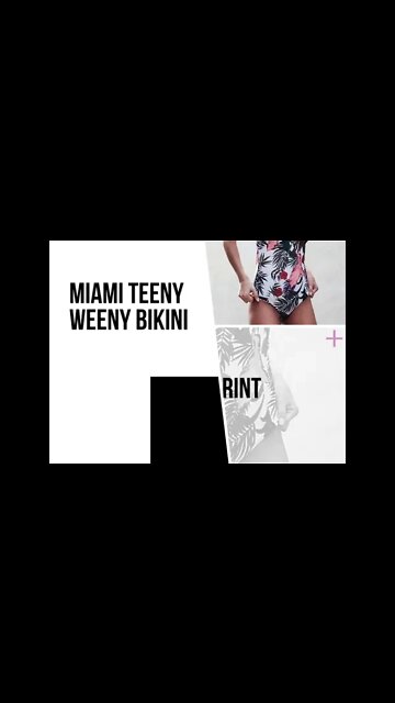 Miami Tropical Print Monokini | MiamiTeenyWeenyBikini