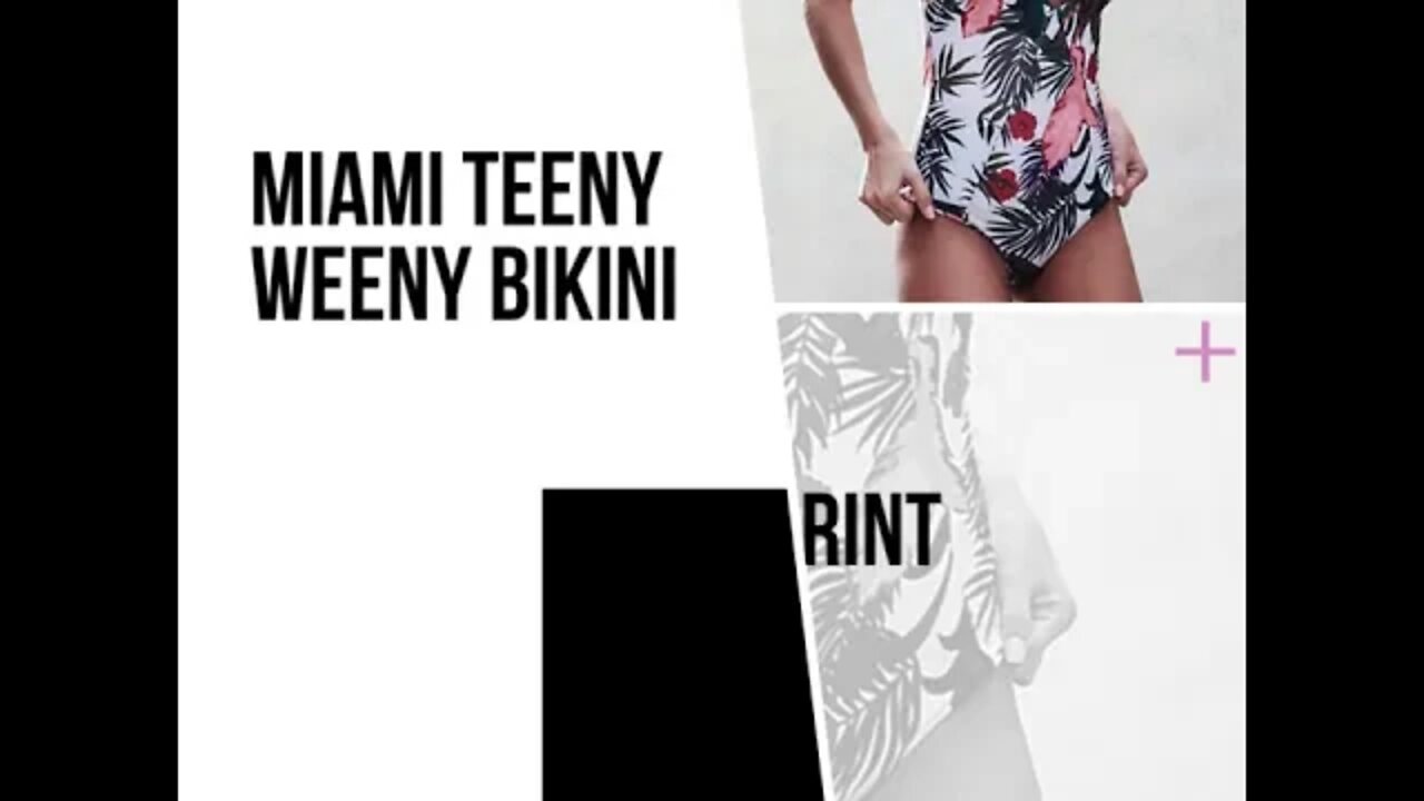Miami Tropical Print Monokini | MiamiTeenyWeenyBikini