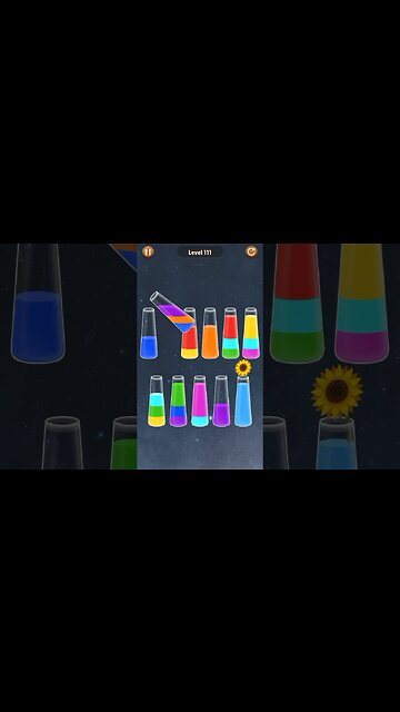 Water Sort level 111 | sort color water #game #gamer #gaming #shorts #viral #shortsvideo #trending