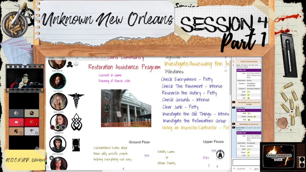 Unknown New Orleans | Session 4 (Part 1) | Unknown Armies Campaign