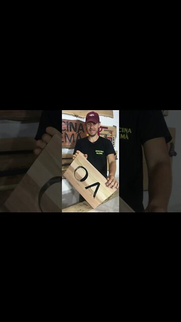 Como Fazer Uma Placa Com Letras Vazadas. Simples e Fácil. Woodworking