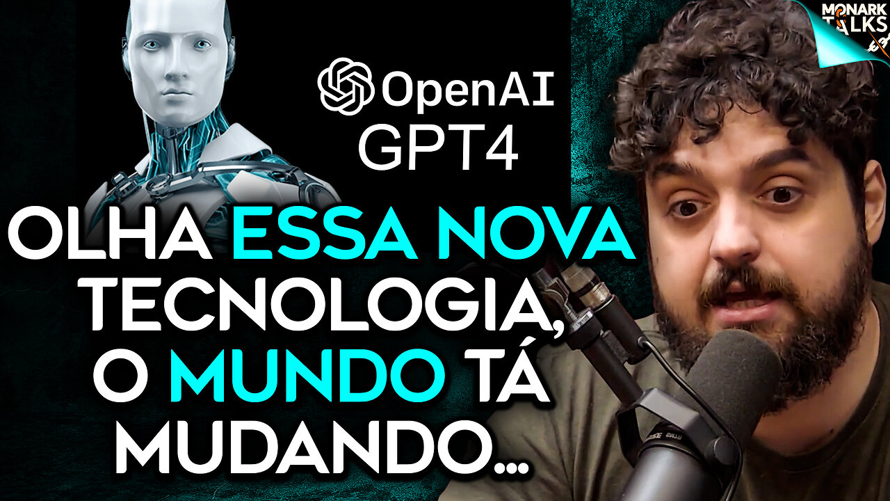 NOVA VERSÃO DO CHAT GPT4 - MONARK TESTA AO VIVO