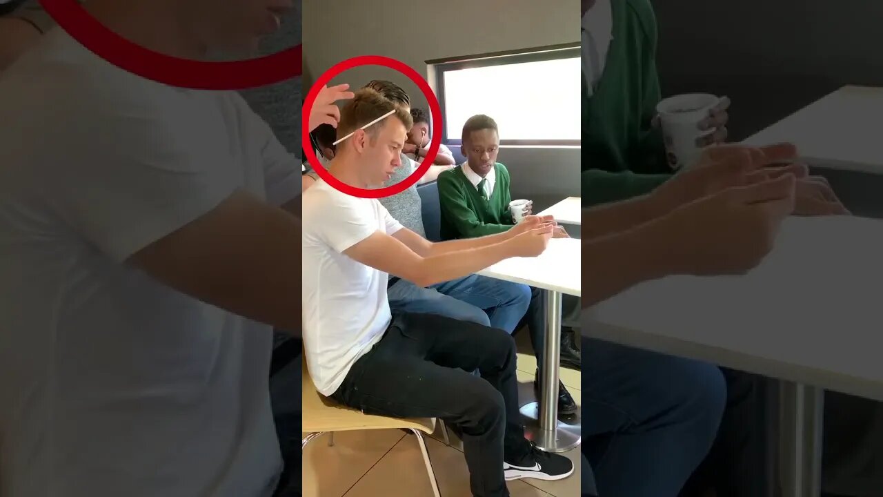 His reaction 🤣🥤