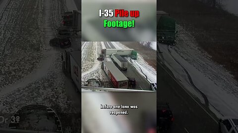 Huge Semi Pile Up caught on camera