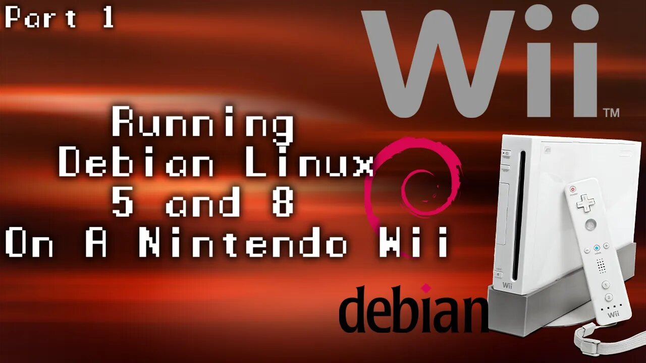 Running Debian Linux 5 and 8 ON A NINTENDO WII (Wii Linux Adventures) Part 1