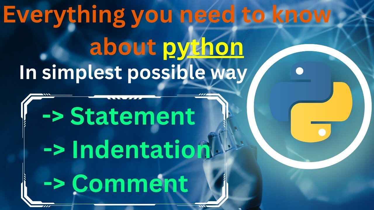 Comments & Indentation | Python Programming | Class 2