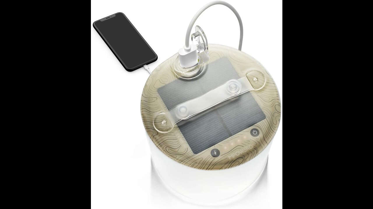 Inflatable Solar Lantern & Charger