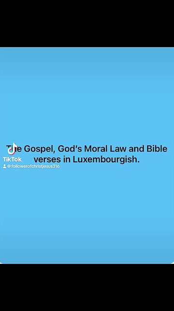 Tonight's Gospel translations Luxembourgish and Albanian. #gospel #bibleverses #tencommandments
