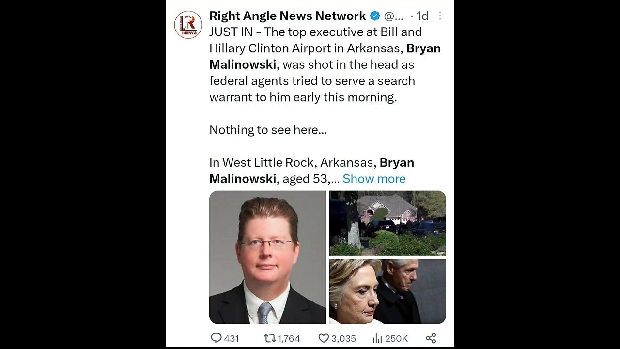 Little Rock, Arkansas Airport Executive In The Head By ATF Agents Early Morning Raid