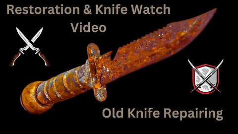 how to make old #knife #repair #1965 rambow,s knife #restoration #scienceproject