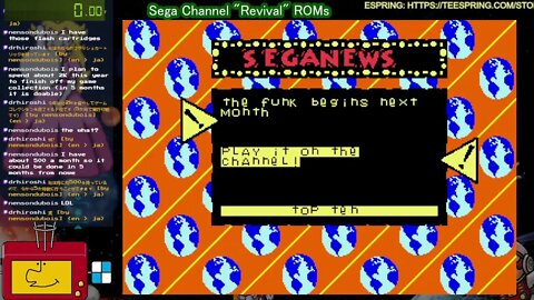 Checking out Sega Channel Revival ROMs Continued (StreamElements Testing)