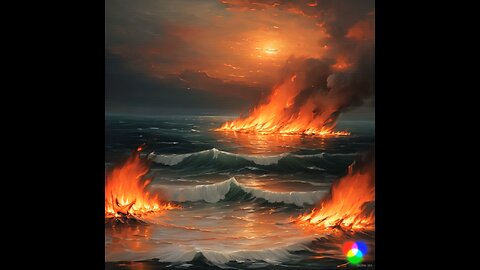 the burning sea