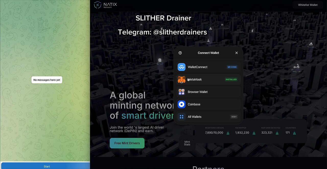 Slither Drainers - Multi-Chain | NFT, ERC20, PERMIT, PERMIT2 | Anti-MetaMask detect