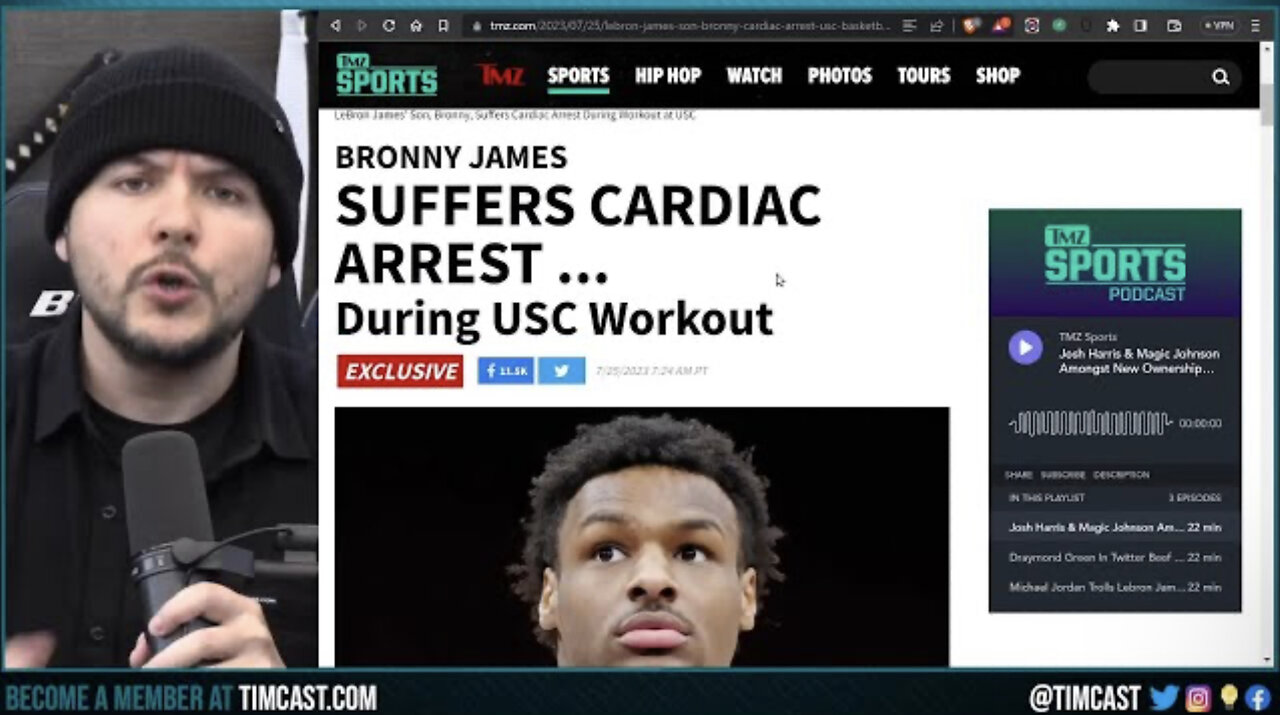 Lebron James 18 Year Old Son Suffers CARDIAC ARREST During Practice