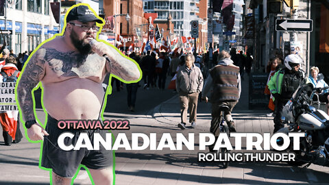 Canadian Patriot gets interrupted by police at Rolling Thunder rally