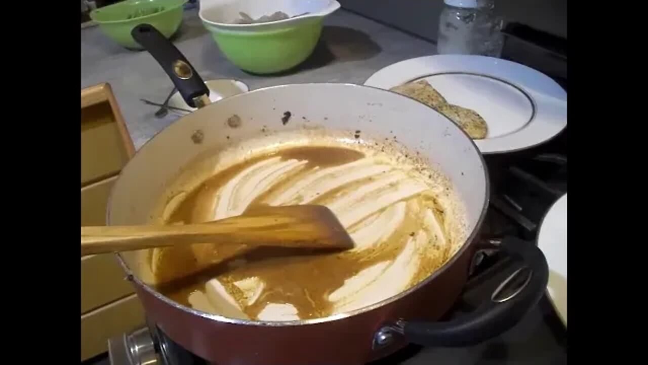 Pan seared shrimp w/ Pork Loin and sugar snap peas