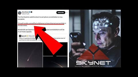 NO E"X"CAPE! STARLINK CAN NOW "ENABLE UNMODIFIED CELLPHONES" AS WE MOVE CLOSER TO SKYNET!