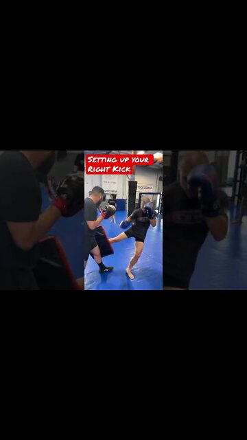 Setting up your Right Kick With Timing and Punches