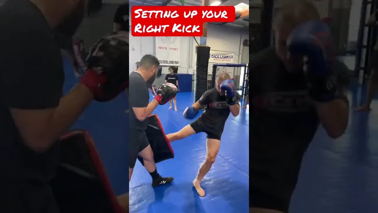 Setting up your Right Kick With Timing and Punches