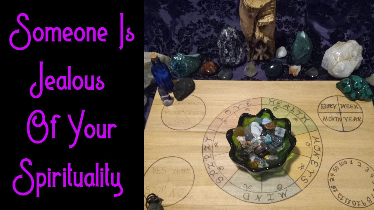 SOMEONE IS JEALOUS OF YOUR SPIRITUALITY - Lithomancy Tarot Reading #crystals #lithomancy #tarot