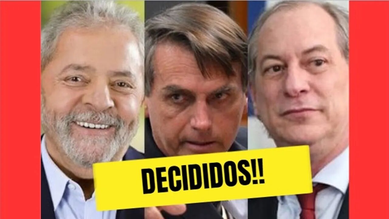 💥[NOVO] ⚠️ Maioria dos brasileiros estão totalmente decididos em quem votar para presidente 🔥🔥😎😎