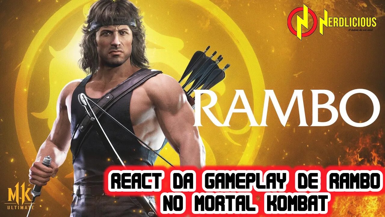 REACT! O que achamos da Gameplay de RAMBO no novo MORTAL KOMBAT?!?!