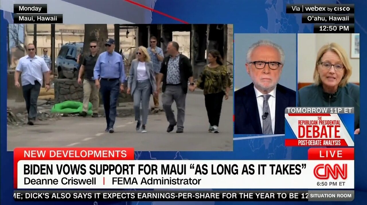 FEMA Administrator Completely Ignores Question About Biden's Maui Incompetence