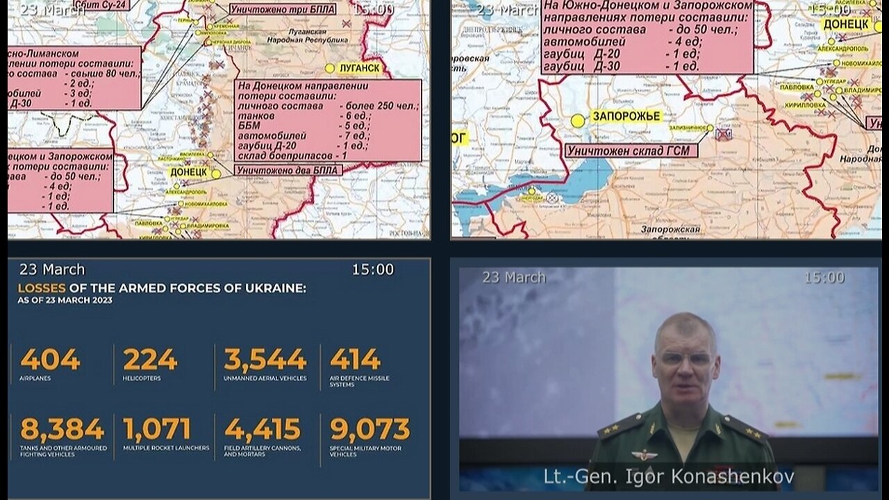 24.03.23 ⚡️Russian Defence Ministry report on the progress of the deNAZIfication of Ukraine