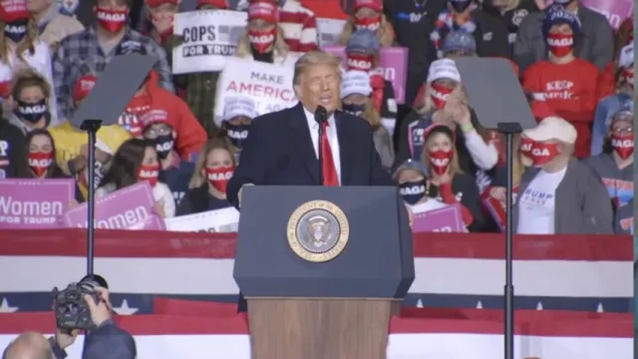 President Donald Trump in Johnstown, PA #Pennsylvania