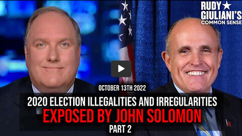 2020 Election Illegalities and Irregularities. Exposed by John Solomon Part 2 | Rudy Giuliani