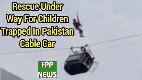 Pakistan cable car rescue under way for eight people trapped