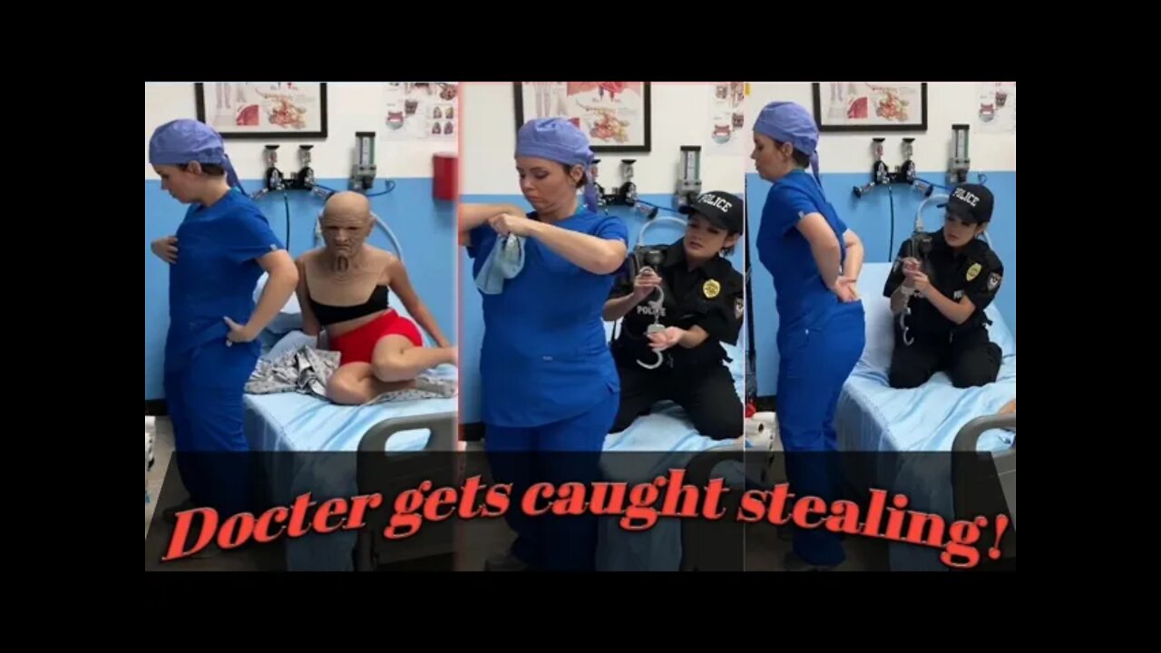 DOCTOR GETS COUGHT STEALING!#comedy #trending #viral