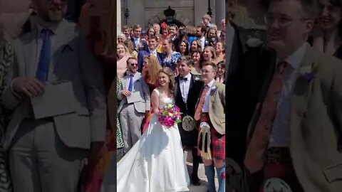 A wedding in Trafalgar square #queensjubilee2022