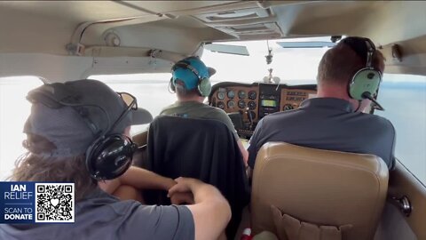 Local volunteer pilots flying firefighters, supplies to areas devastated by Hurricane Ian