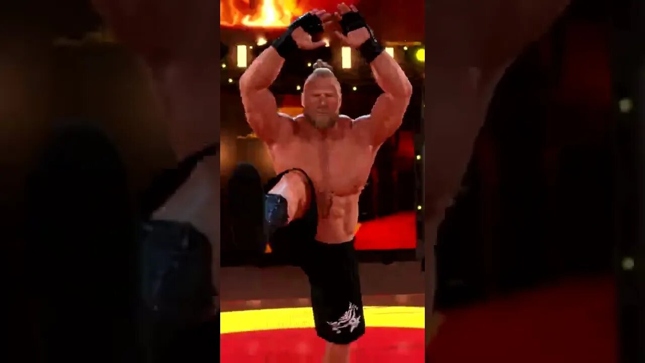 WWE 2k22 Brock Lesnar Entrance #shorts