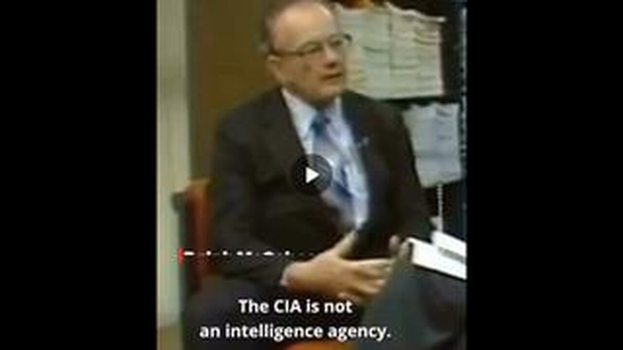 The CIA is not an INTELLIGENCE AGENCY