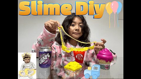 FIZ MINI POPCORN SLIME'LICIOUS COM MINHA BEBÊ REBORN #diy #slime