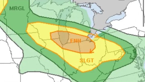 QuickCast: ENHANCED RISK for severe winds in Lower Michigan, Northern Indiana