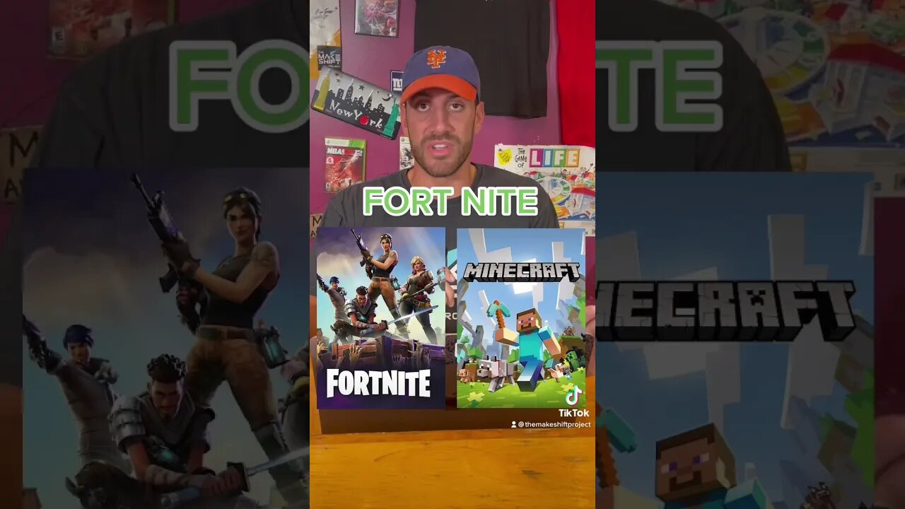 Better Game, Fort Nite or These Classics?? Any Surprise You? #fyp #videogames #fortnite #minecraft