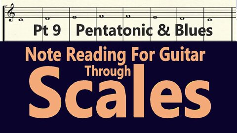 How To Read Guitar Sheet Music Book pt9 |Audio Book | Pentatonic & Blues