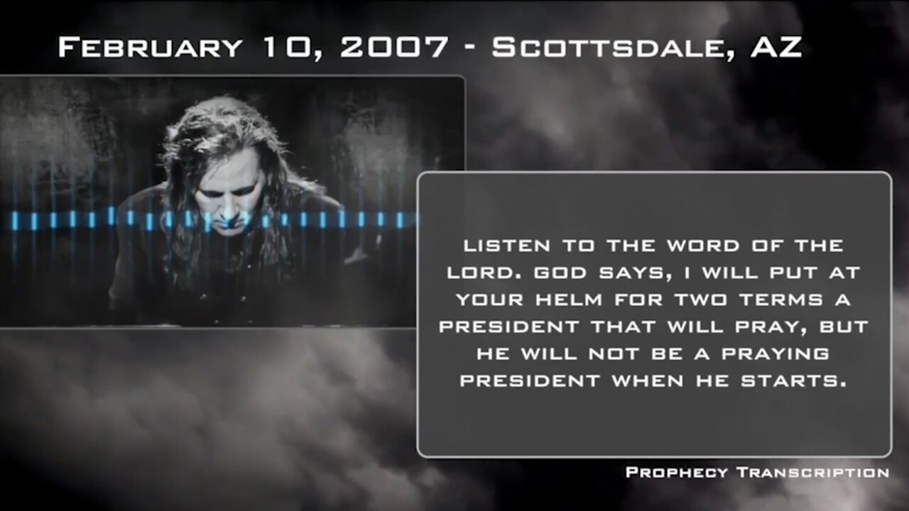 Kim Clement Trump Prophecies: "I Will Put At Your Helm for TWO TERMS a President That Will Be Pray, But He Will Not Be Praying President When He Starts." (2/10/07), Veil On the Nation, In Despair Faith Grows, One Party & "GOLD"etc