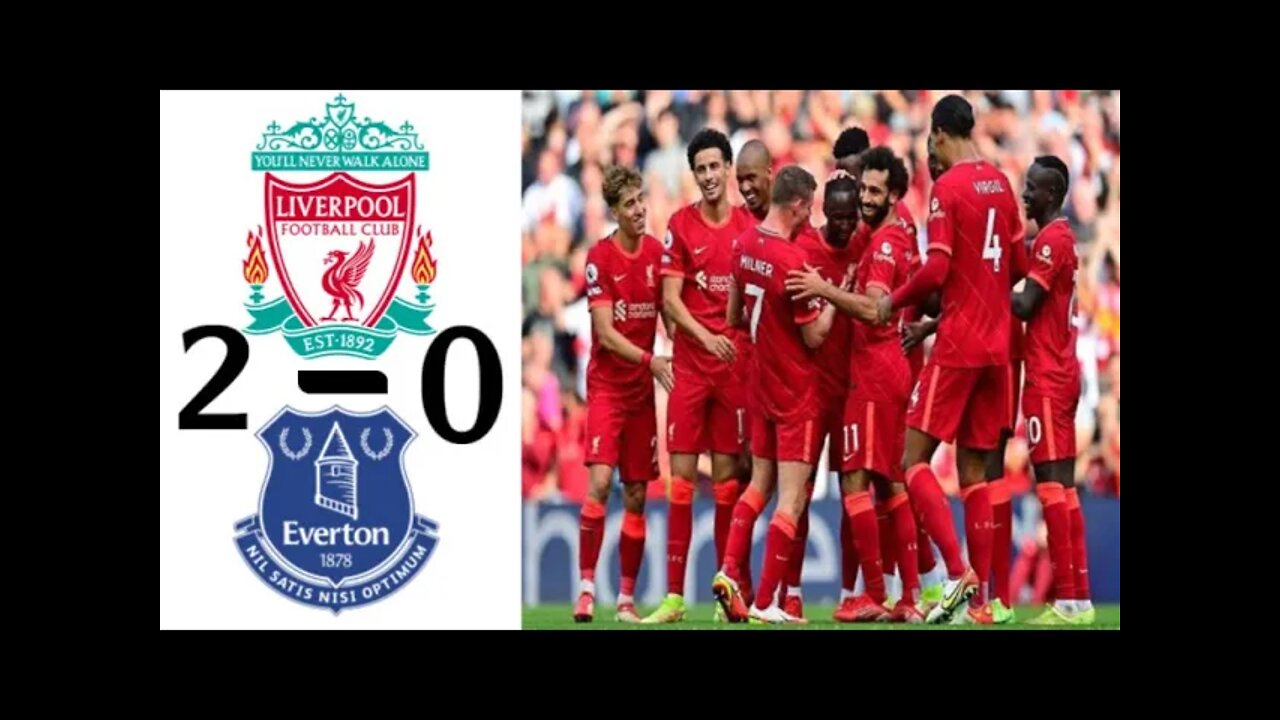 ملخص مباراة ليفربول ضد إيفرتون 2-0 اليوم | مبارة قوية 🔥🔥#محمد_صلاح