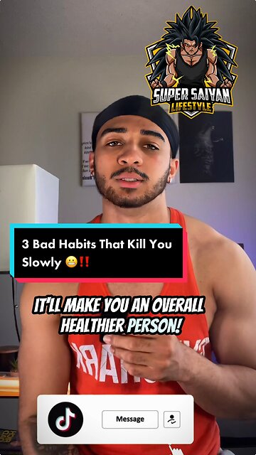 3 Bad Habits That Kill You Slowly ‼️😬 #badhabits #stevelacy #obese #vitamind #sleep