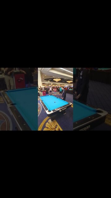 Amazing Pool Tricks: Crazy Cue Ball Control at Cuetec Booth #shorts