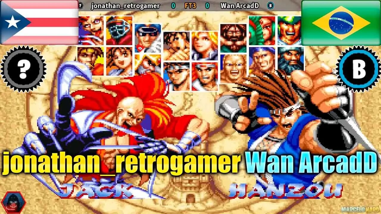 World Heroes Perfect (jonathan_retrogamer Vs. Wan ArcadD) [Porto Rico Vs. Brazil]