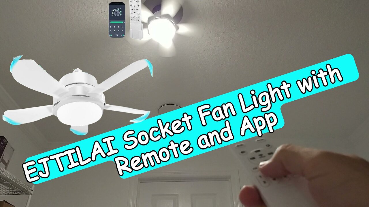 EJTILAI Socket Fan Light with Remote (Model ‎KBS-16K003): Unboxing, Installation, and Review