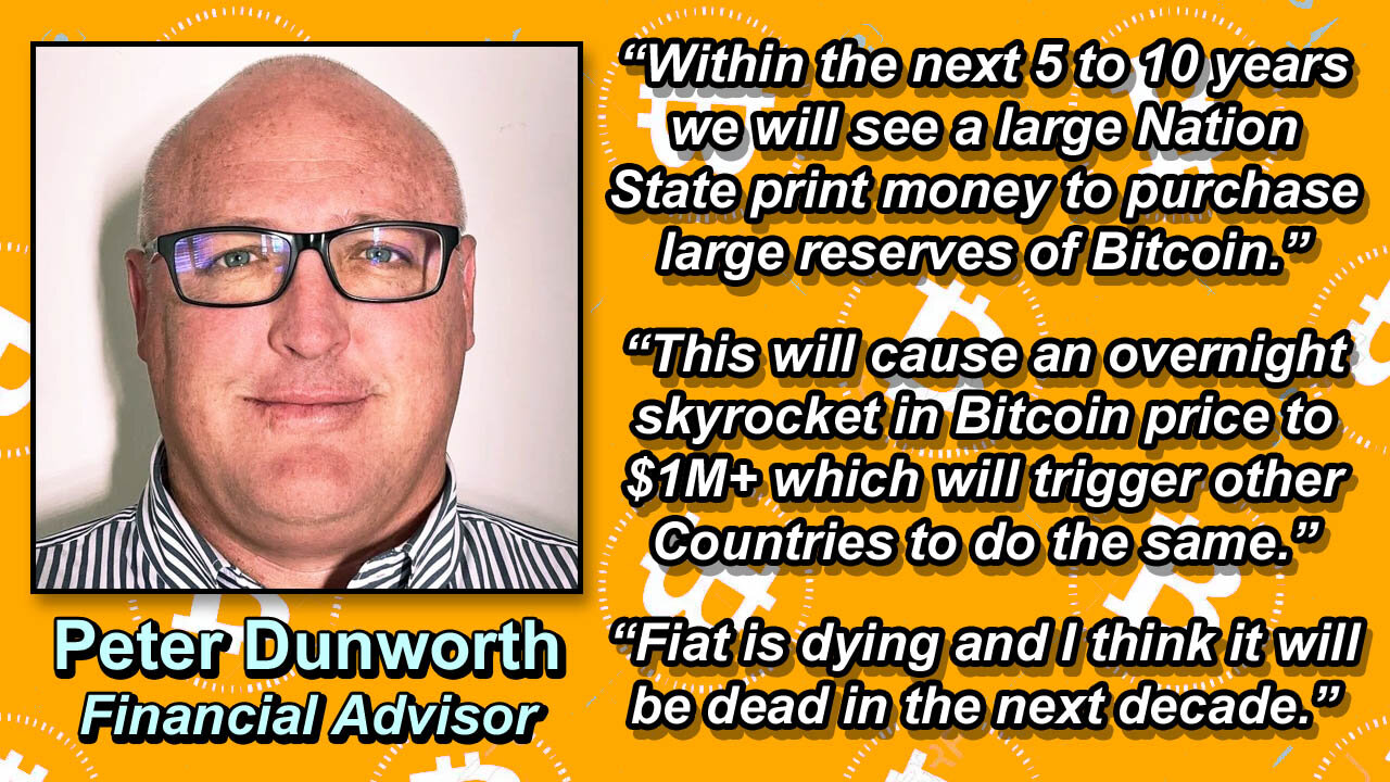 Peter Dunworth: "Bitcoin will gradually increase then suddenly jump to $1M overnight, here's why..."