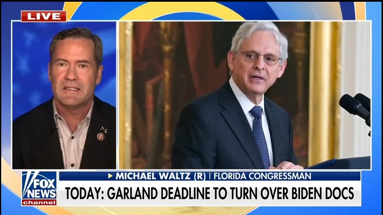 Rep Mike Waltz: DOJ Will Protect Biden No Matter What